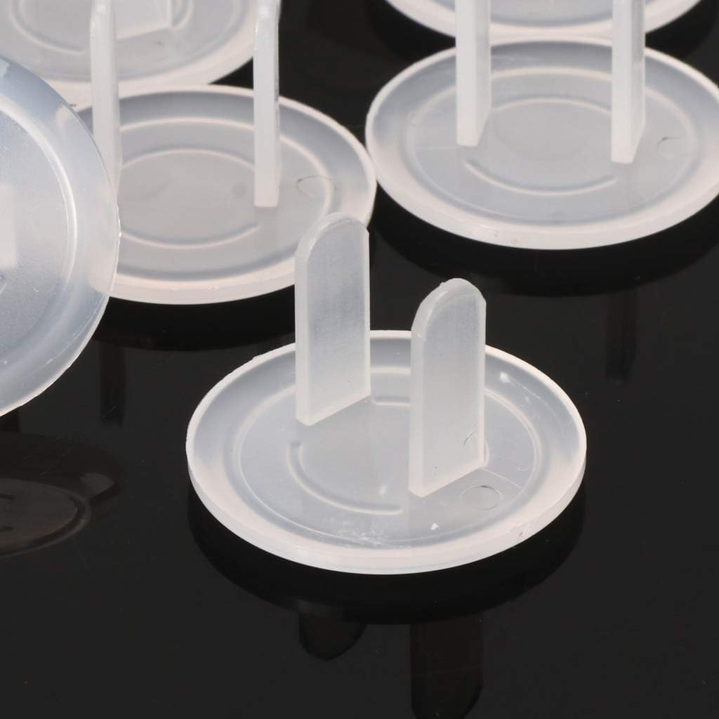 10Pcs Electrical Outlet Safety Covers, White Socket Plugs, Protection Anti Electric Shock Electrical Outlet Cover Plate - Image 3
