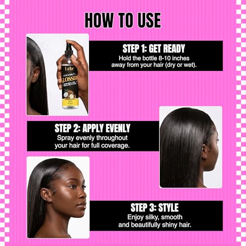 Lela Beauty Spray Brillo para Cabello 8.1 fl oz miniatura 4