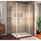 Aston Avalux 48' x 36' x 72' Completely Frameless Hinged Shower Enclosure, Polished Chrome