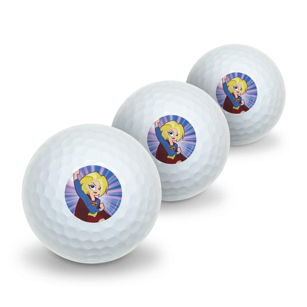 GRAPHICS & MORE DC Super Hero Girls Supergirl Novelty Golf Balls 3 Pack