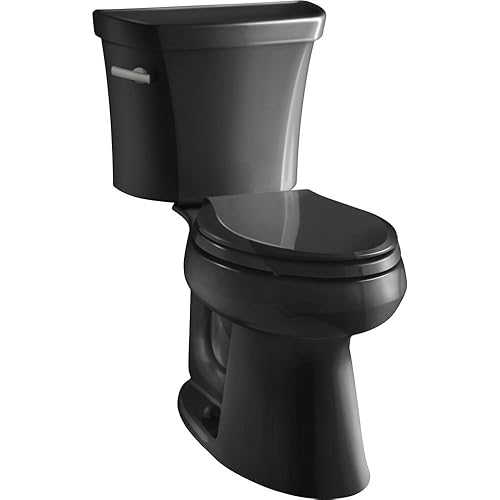 Kohler KOH3979-7 Highline Comfort Height 1.6 GPF Toilet with Elongated Bowl Black Black