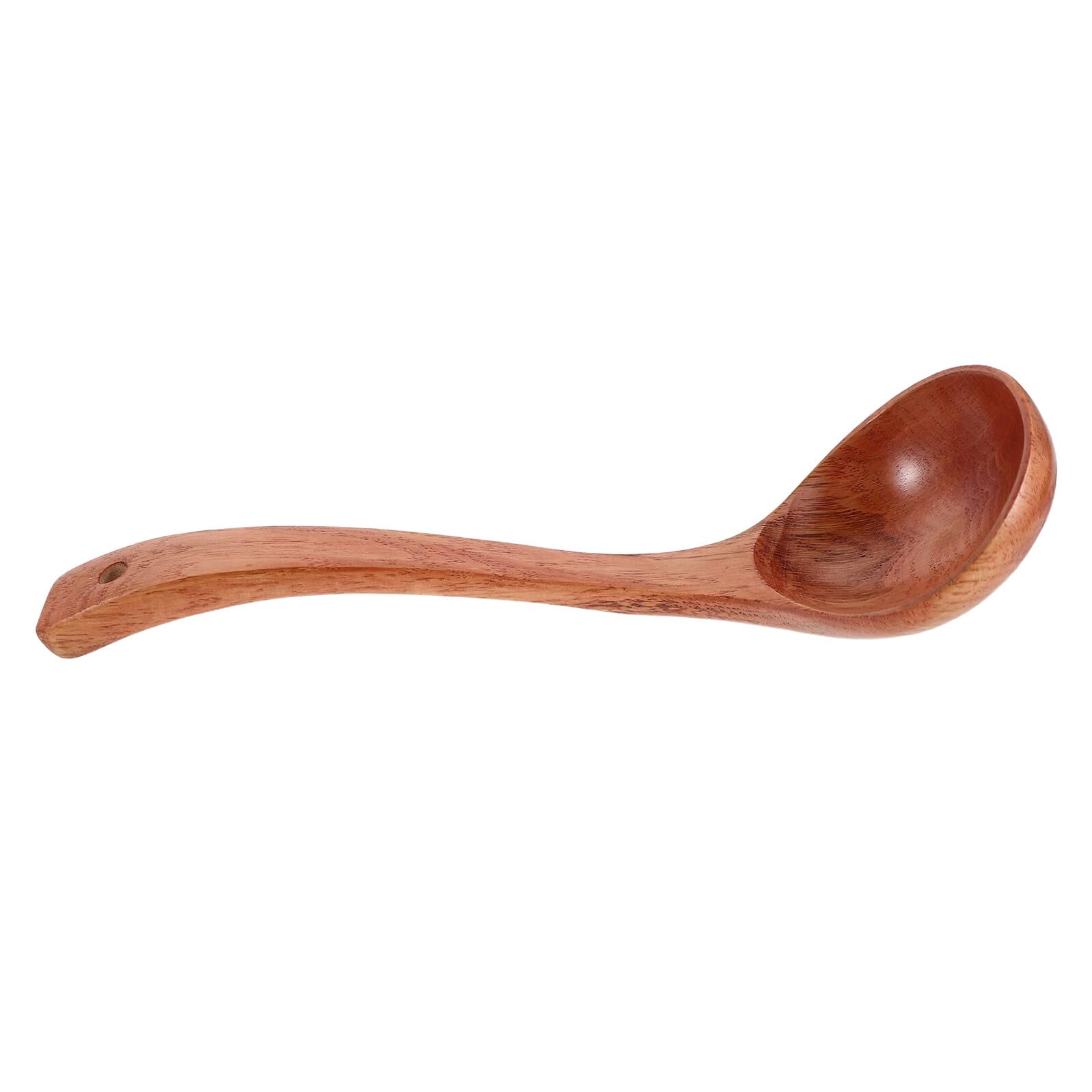 Cucharón de Madera Maciza de 30X92 CM para Sopa y Ramen Cucharón Antiadherente con Mango Largo Ergonómico Utensilio de Cocina Versátil para Mezclar y Servir en Cocina Oriental