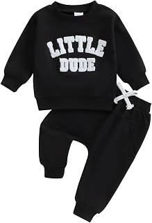 Conjunto de 2 piezas de sudadera de manga larga con bordado de letras + pantalones elásticos con bolsillos, conjunto de 2 piezas para otoño e invierno