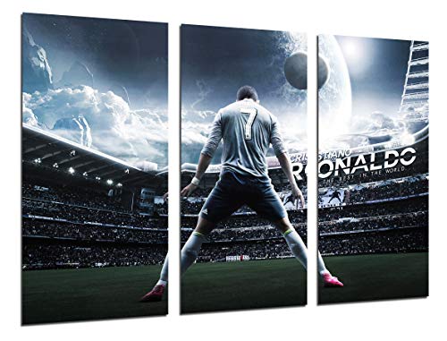 Cuadro Moderno Fotografico Futbol, Cristiano Ronaldo, Real Madrid, Portugal, 97 x 62 cm, ref. 27146