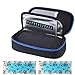 Produktbild Insulin kühltasche Diabetiker Tasche Medikamenten Kühltasche für Diabetikerzubehör mit Kühlakkus (Schwarz)