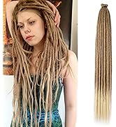 Aguacor 36inches Synthetic Dreadlock Extensions Thin 0.6cm Long Dreads Handmade Crochet Hair Regg...