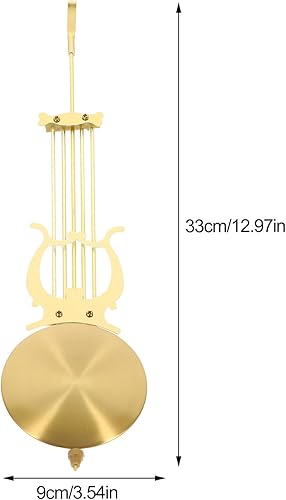 Miniatura 2 de GANAZONO Reloj de pared de cuarzo Reemplazo de péndulo Reloj mecánico tradicional Péndulo Reloj de abuelo Reemplazo de péndulo Reloj de alto brillo