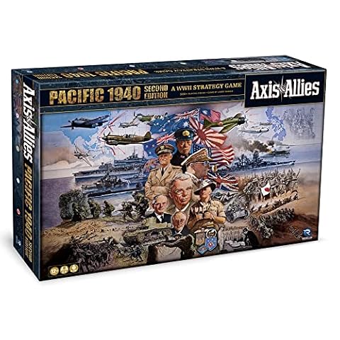 Renegade Game Studios Axis & Allies: 1940 Pacific Second Edition War Miniatures Strategy Board Game, Renegade, Age 12+, 2-4 Players, 6Hr