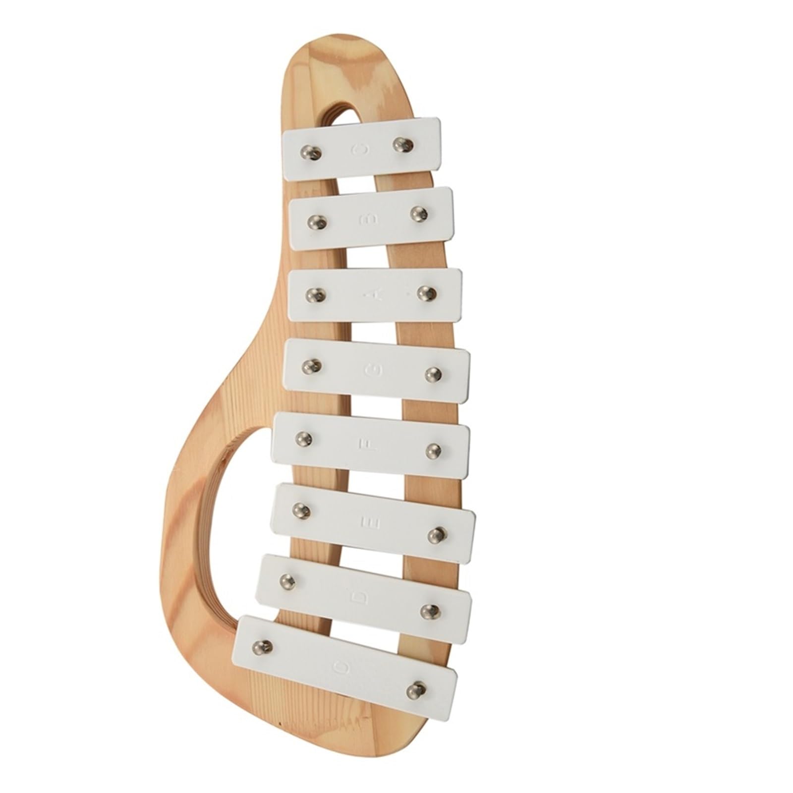 BABYCE Profesional Glockenspiel Xilófono Glockenspiel De Golpe Manual con Mazos, Hoja De Aluminio De 8 Tonos, Instrumento Musical De Madera, Educativo Preescolar