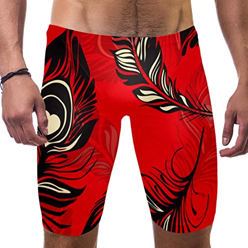Bañadores de natación deportivos de pierna cuadrada para hombre HUI JIN SHOP multicolor