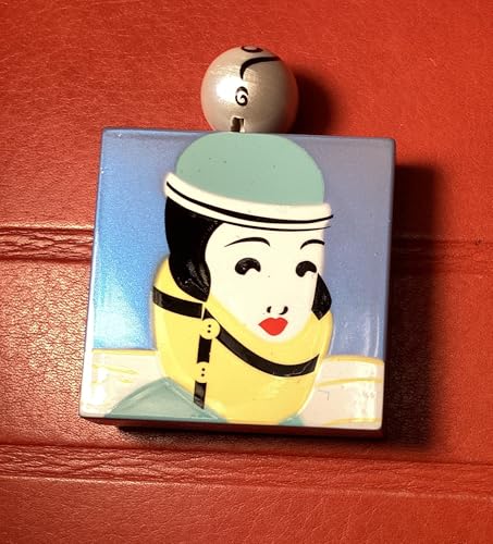 Cinta métrica decorativa Art Deco 5 pies retráctil miniatura 2