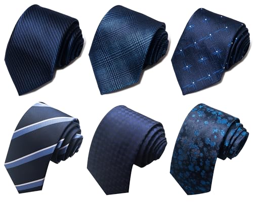 Image of Passabin Tie For Men Necktie Woven Jacquard Neck Ties Set 6 PCS