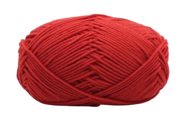 Fil mélangé coton au lait anti-boulochage 4 brins lot de 5 pelotes tricot sans irritation