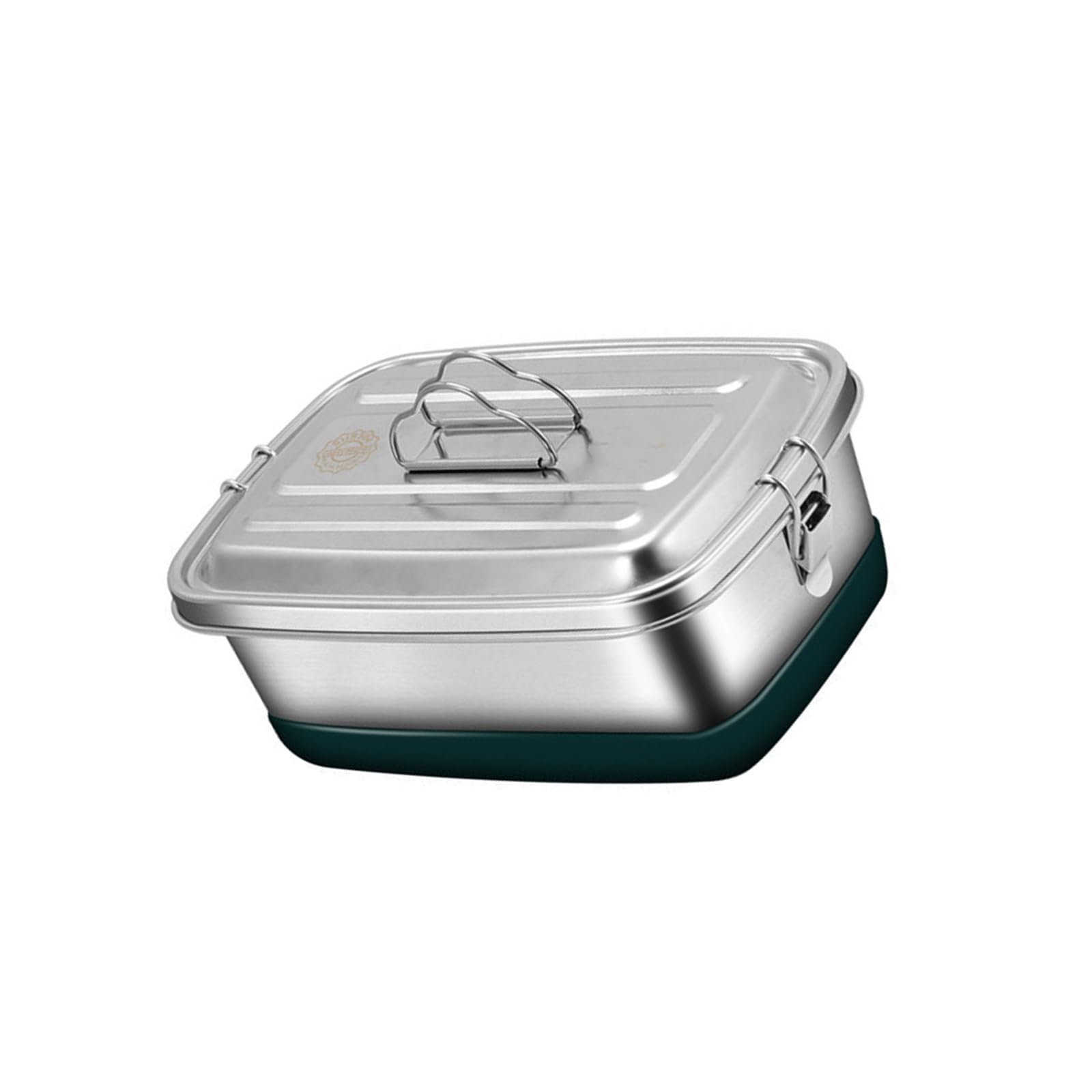 Uqezagpa Leak Proof 304 Stainless Steel Lunch Box Functional Stainless Steel Food Storage Container for Meal Preparations Leak Proof Food Container
