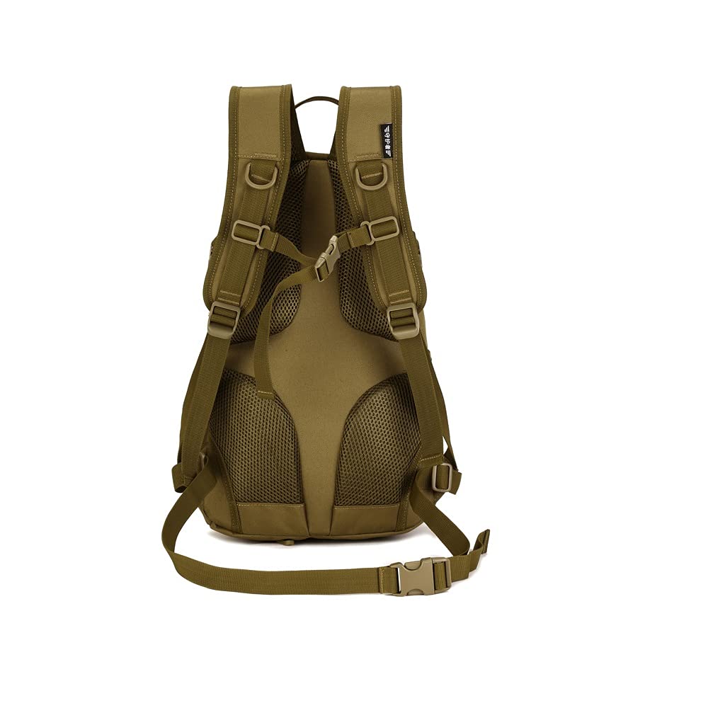 Wodoodporna torba taktyczna Molle 20 l, 25 l, 30 l, 40 l, męski plecak wojskowy, nylonowy, wspinaczka, wędkowanie, polowanie, plecak, S423- 20l-tan, rozmiar uniwersalny