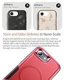 Magnetyczne Wytrzymałe Etui Podwójnej Warstwy dla Compatible with iPhone 17 Pro Max, Wojskowa Ochrona Przed Wstrząsami Anti-Żółknięciem Heavy Duty Ochrona Pokrycie Bez Śladów Palców - Czerwony