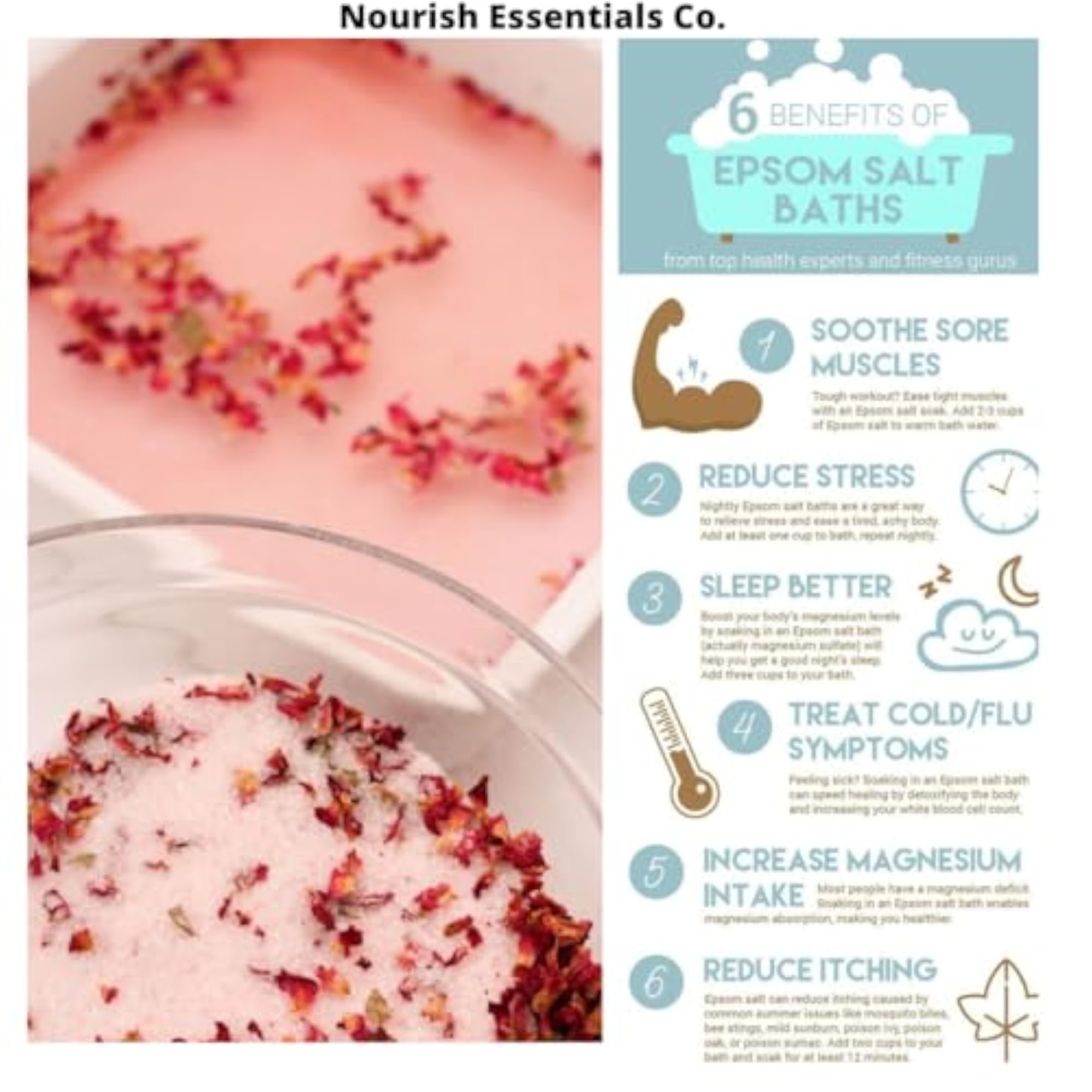 Luxury Bath Salts for Body & Foot Spa