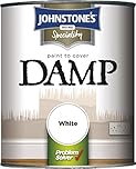 Johnstone's 307955 Paint to Cover Damp White, 750ml