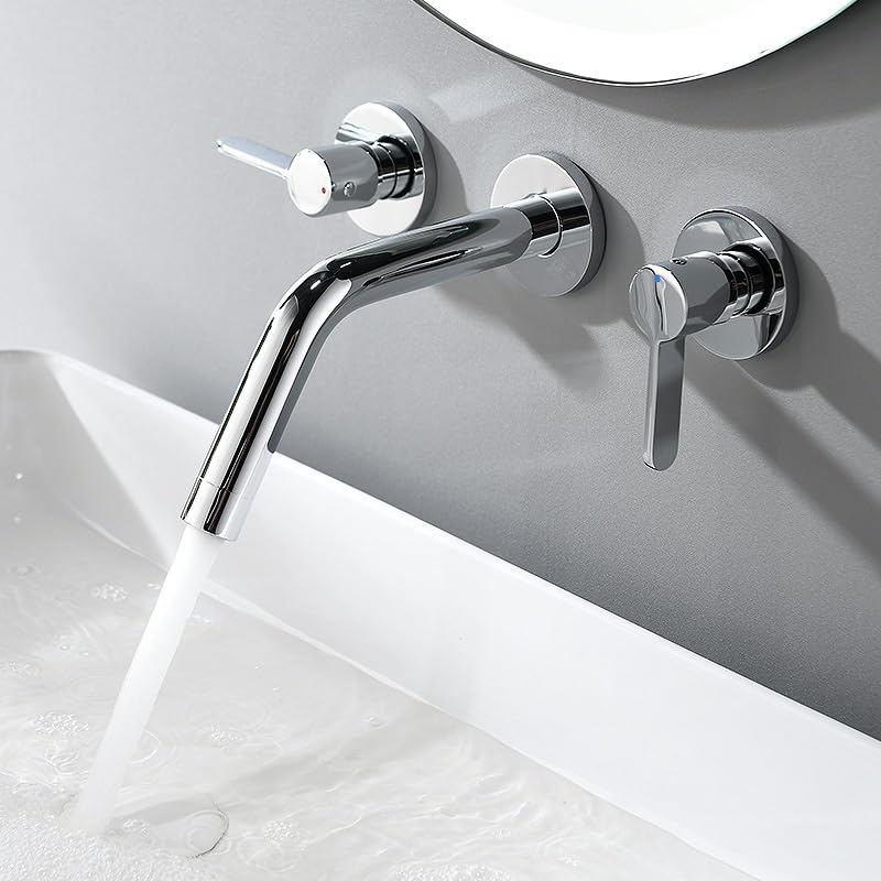 Robinet de lavabo mural pour double vasque : transformez votre routine matinale