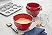 KitchenAid Classic Set of 3 Mixing Bowls , Red -
