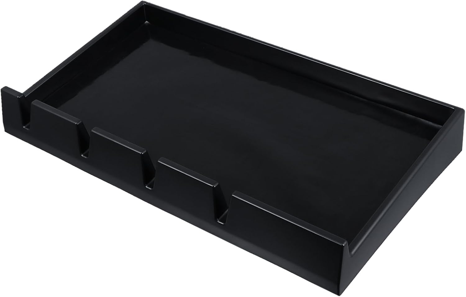 GALPADA Anti-Slip Barber Clipper Organizer Box Lid Electric Shears Display Tray for Hairdressers Portable Hair Trimmer Storage for Salon Tools