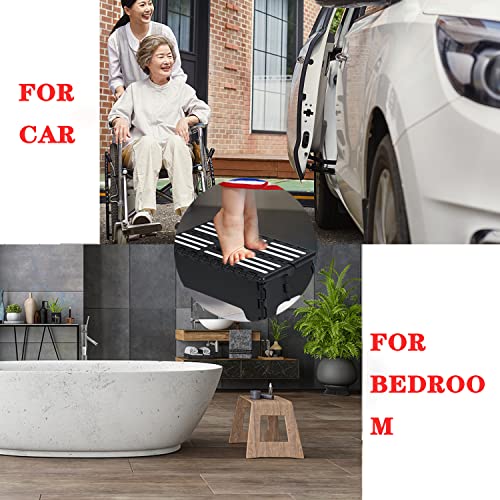 5 Inch Portable Folding Step Stool, Portable Lightweight Anti-Skid Stepping Stool For Pregnant And Seniors, Non-Slip Textured Grip Surface, Great For Kitchen, Toilet, Bathroom, Bedroom, Camping Ect #TOP1