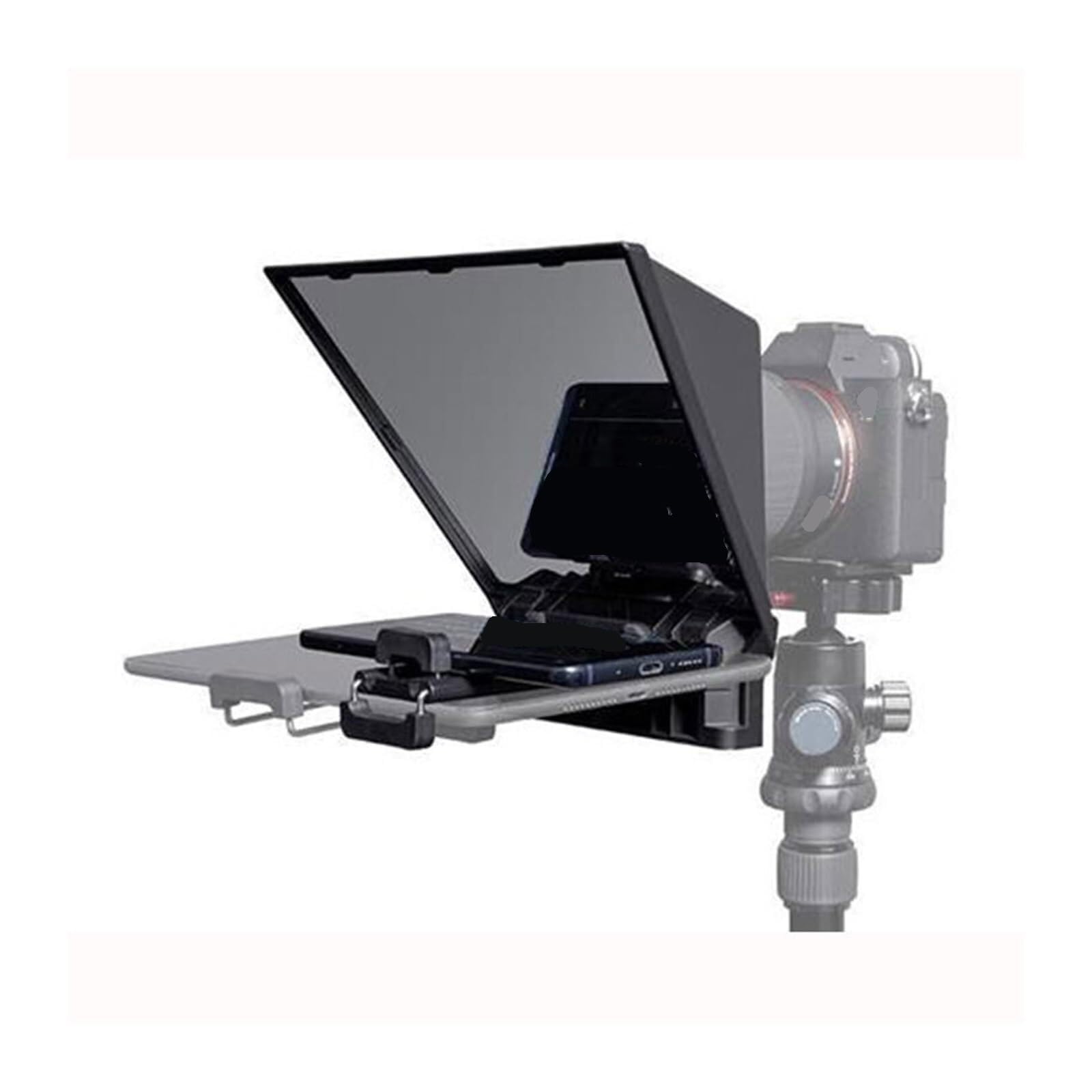Teleprompter, Teleprompter Mini Portátil Que Graba Vídeo En con Control Remoto,para transmisión en Vivo