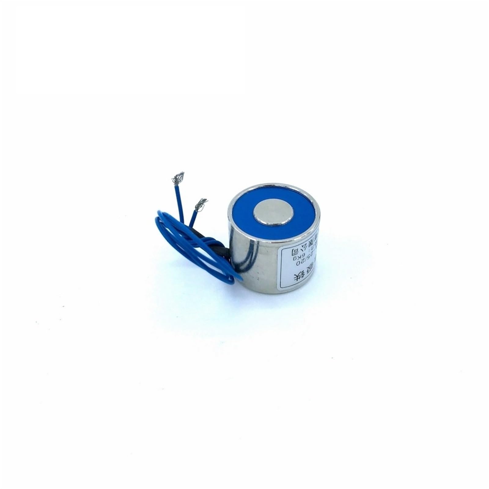 Ventouse électrique de maintien 25/20 Dc 12V électro-aimant cylindrique 6KG
