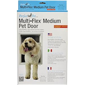 Good Pet Multi-Flex Pet Door, Medium, 6.38″ x 11.25″ Flap Dimension