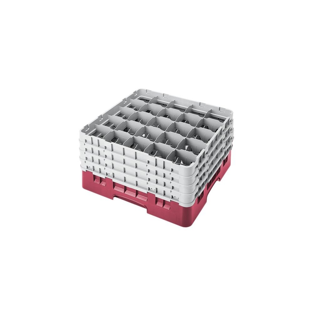 Camrack Glass Rack, W/4 Extenders, Full Size, Low Profile, 25 Compartments, 3-1/2'' Max. Dia., (2 Pieces/Unit)