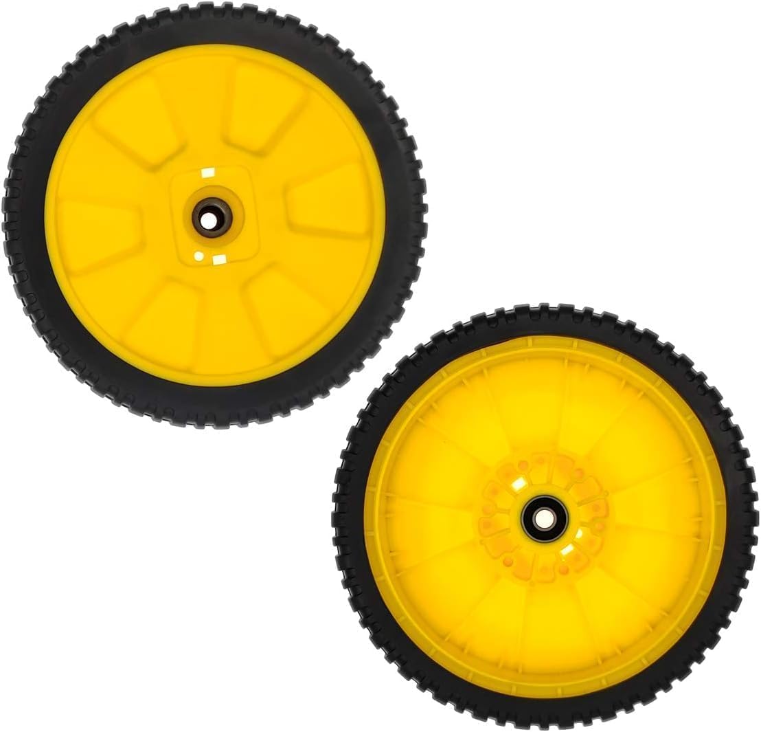 2pcs AM115138 Lawn Mower Wheel Fit for Oregon 72-115 AM115138 GY20630 for John Deere 14PB 14SB 14SE 14PT 14ST JA65 JX75 JE75