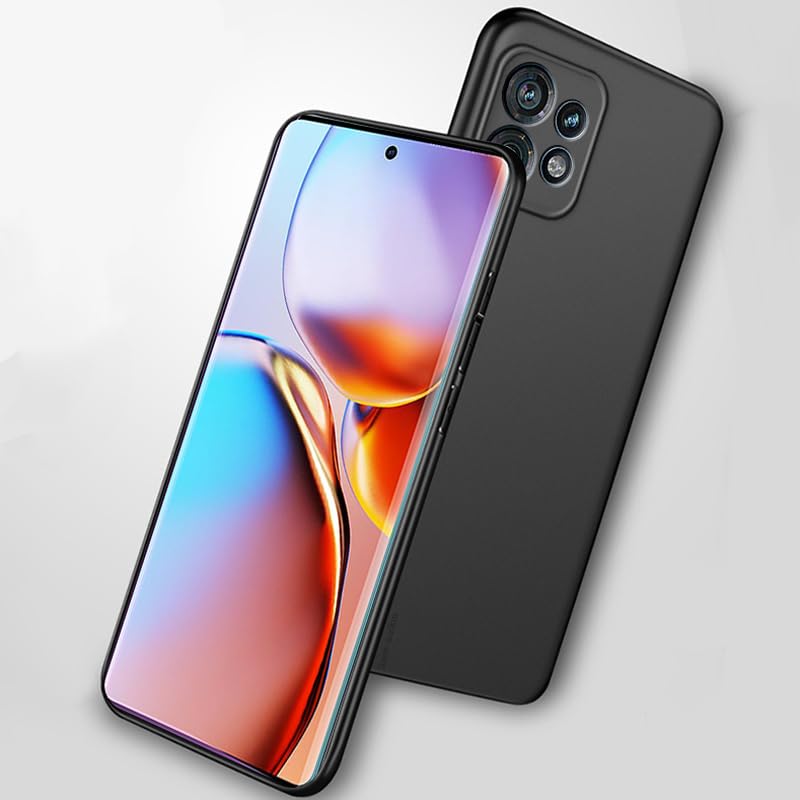Image of Designerz hub Moto Edge 50 Pro Back Cover | Soft Silicone Slim Back Case Cover for Moto Edge 50 Pro - Black