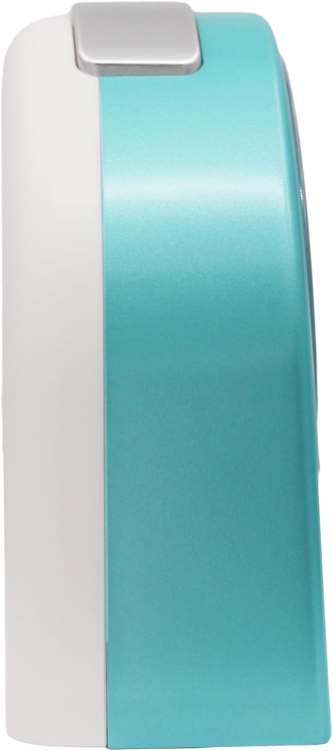 SEIKO QHE204LLH Dome Non Ticking Bedroom Alarm Clock, Blue, 4.6 x 4.5 Inches