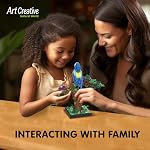 Micro Brick Flower Parrot Toy Building Sets, Home Decor and Office Art Creative Gift, DIY Plant Model for Adults, for Teens Ages 8+ Kids