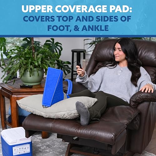 Image of Polar Active Ice 3.0 Cold Therapy Ice Machine System with Programmable Timer, Foot and Ankle Therapy Pad, Lightweight 9 Quart Cooler, Quiet Pump, Strong Cryotherapy Pain Relief Treatment