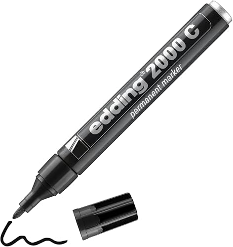 Edding 2000 Bullet Tip Permanent Marker, Black