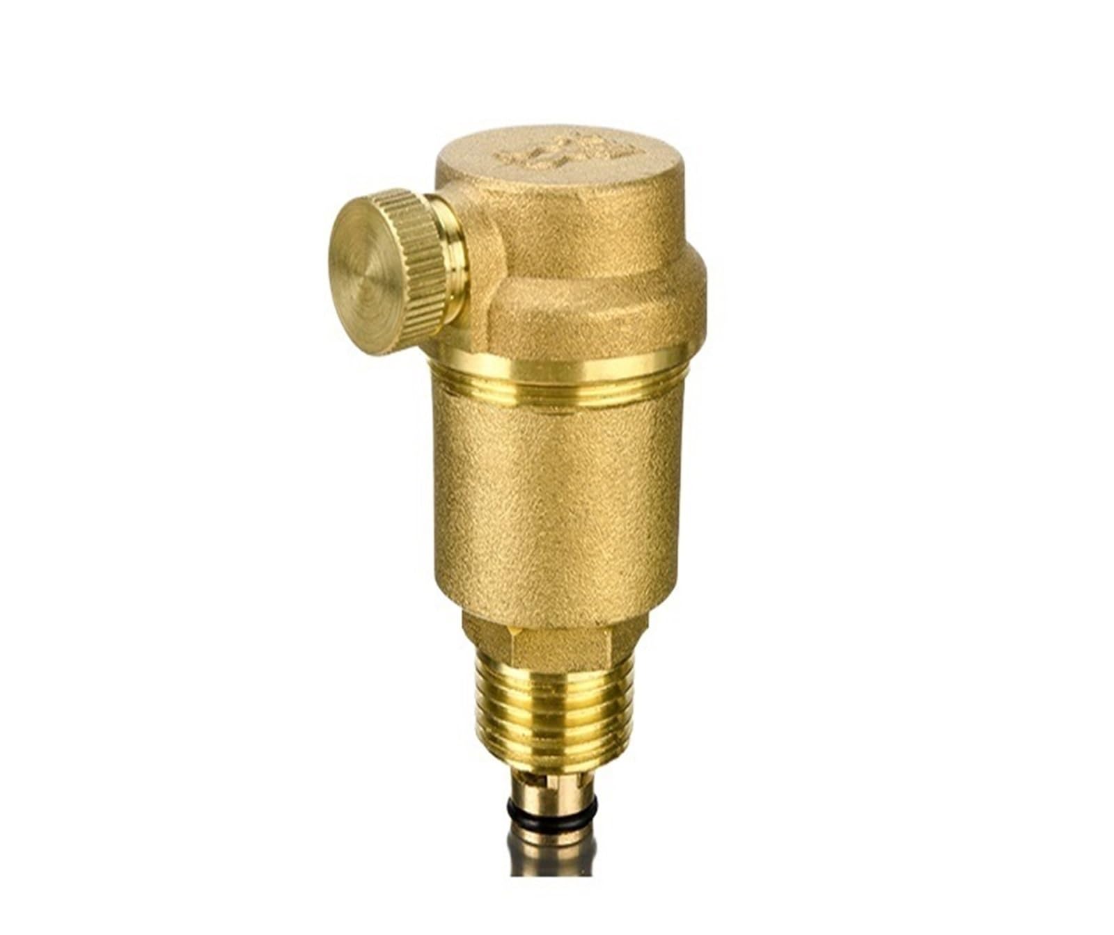 Generico Valvola di sfiato automatico della pressione dell'aria in ottone da 1/2" 3/4" 1" Valvola di sicurezza Valvola di sicurezza for scaldabagno solare(1")