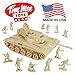 TimMee Toy Walker Bulldog Tank Playset- Desert Tan 13pc - Made in USA
