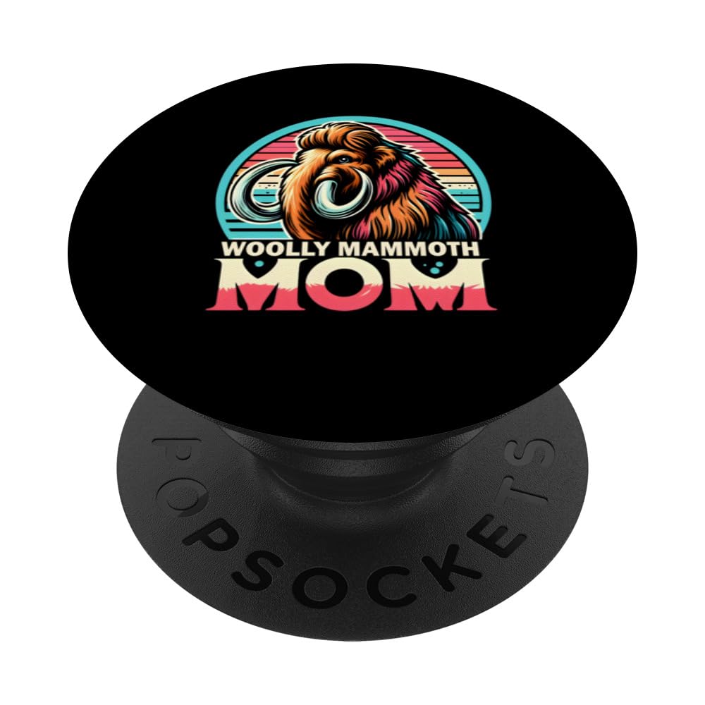 Amazon.com: Woolly Mammoth Mom Retro PopSockets Standard PopGrip : Cell  Phones & Accessories