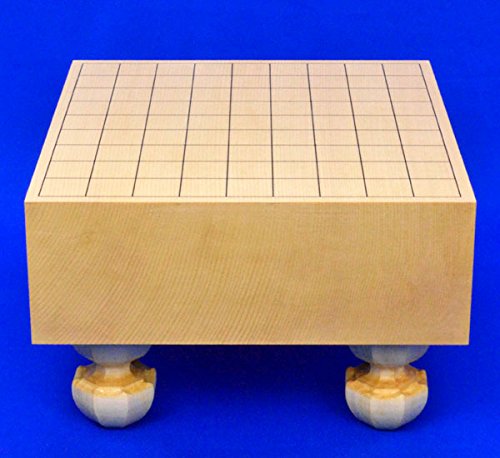 将棋盤新榧フルセット　駒本黄楊製 日向産本榧2寸ハギ卓上将棋盤セット 黄楊錦旗彫駒 栓駒台 MS30