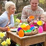 Kitimi 50PCS Large Colourful Fillable Plastic Surprise Easter Eggs, Large Assorted Colour Fillable Plastic Surprise Easter Eggs - Image 6