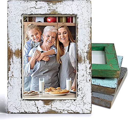 Farmhouse-Picture-Frames-Distressed-Wood-Rustic-Picture-Frame-4x6-White Farmhouse Picture Frames Distressed Wood Rustic Picture Frame 4×6 White