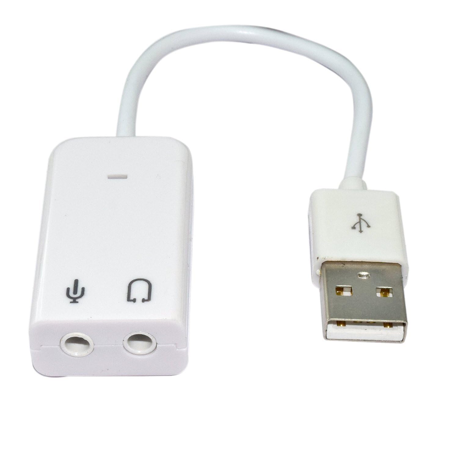 USB to Audio & Mic Cable - 7.1 Channel Virtual Apple Sound Card Audio Adapter with Mic - White-image-37