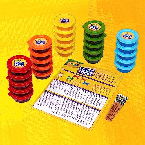 Image of Crayola Spill Proof Paint Set (25ct), Washable Paint for Kids, Kids Craft Supplies, Holiday Gift for Toddlers & Kids, Nontoxic, 3+