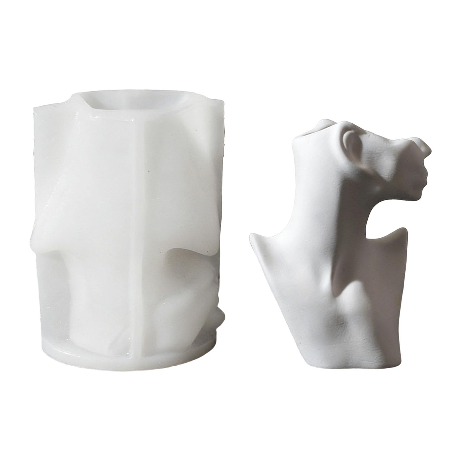 APGLSXY Abstract Art Face Silicone Suitable for Candlewax and Plasters Casting Silicone Making