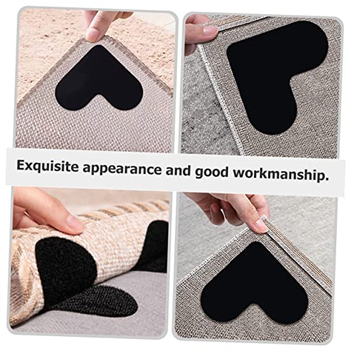 DOITOOL 60 pçs adesivo de tapete de coração antiderrapante tapete tapete de coração adesivo de azule