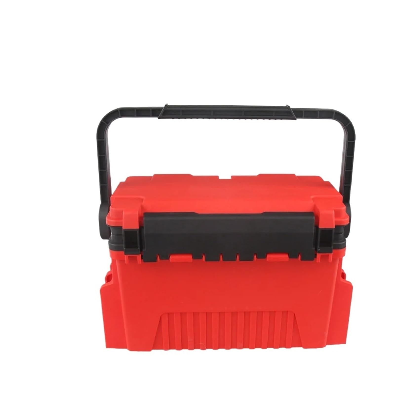 Large Multifunctional Fishing Tackle Box Thickened Storage Organizer(RED L)