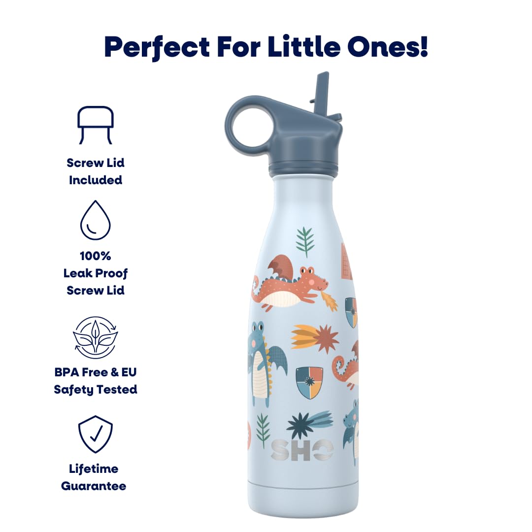 SHO Kids Bottle, Original 2.0, Ultimate Insulated, Double Walled Stainless Steel Vacuum Flask & Water Bottle - Image 2