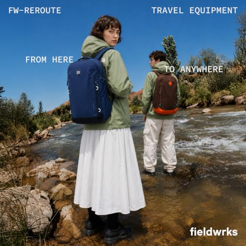 Image of Reroute 35L Backpack 16 Inch Laptop Travel Rucksack Brown