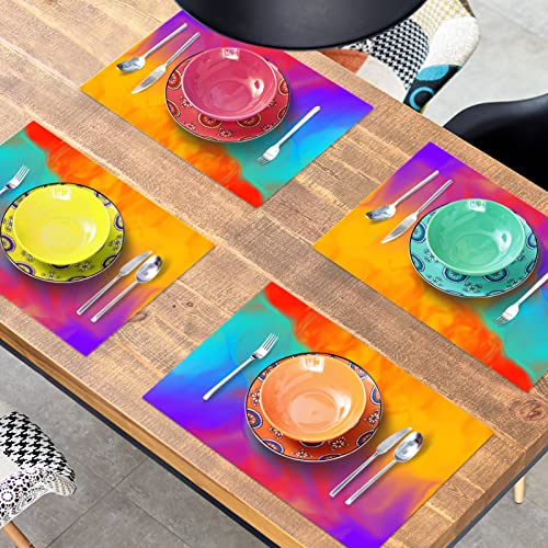 Lot de 6 sets de table abstraits salle à manger抗热防滑 30x45cm - 8